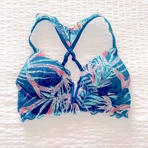 Victoria's Secret PINK Date Push-Up Randez-vous Lace Bra in Tropical Teal